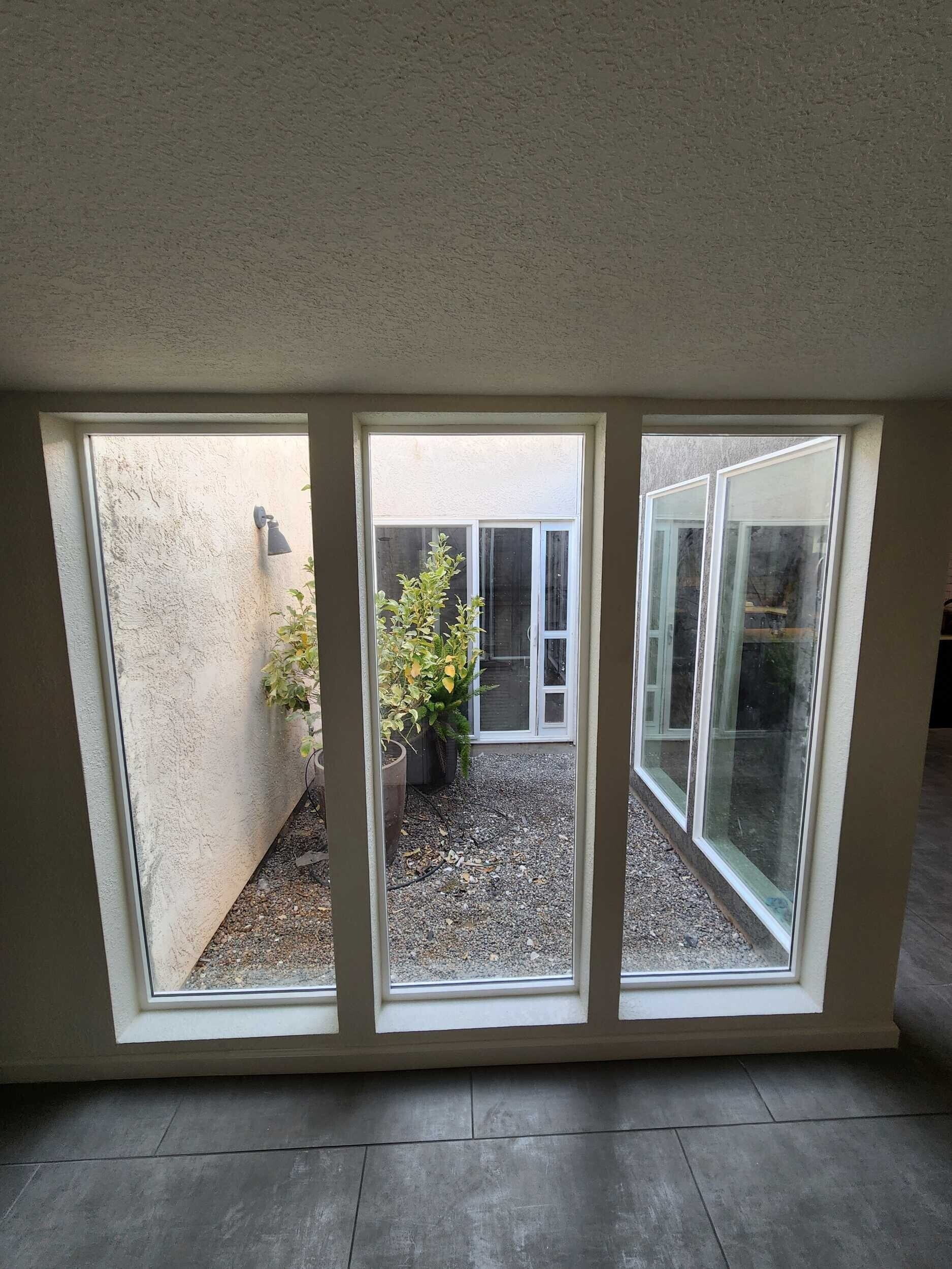 Courtyard Window Installation