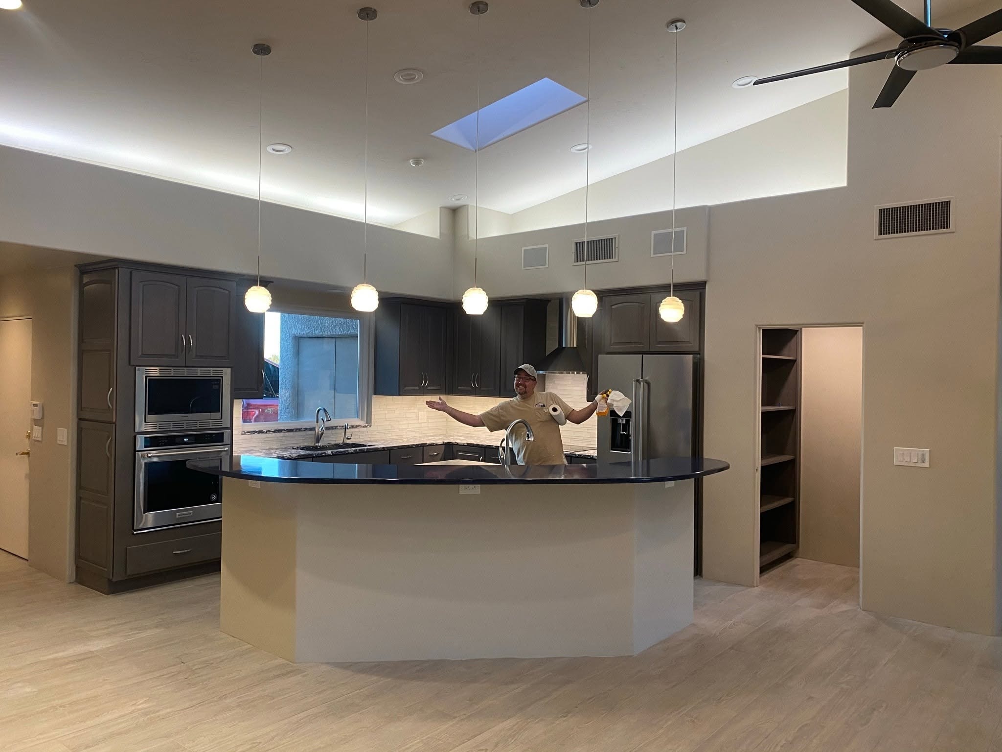 Dark Kitchen Island Remodel