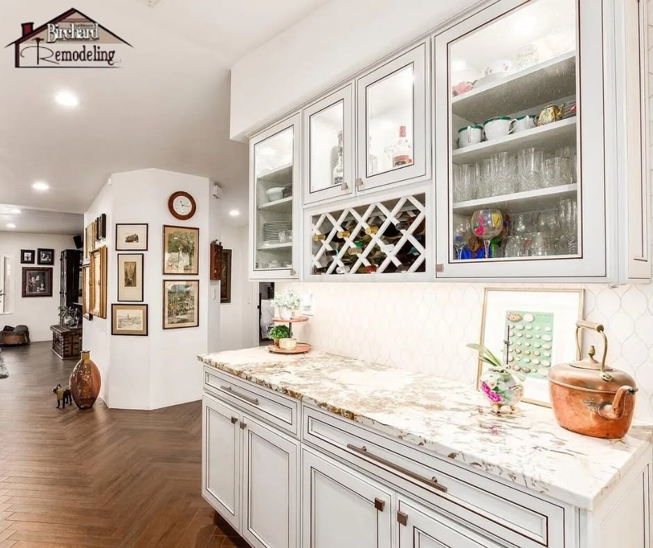 White Kitchen with Wine Storage