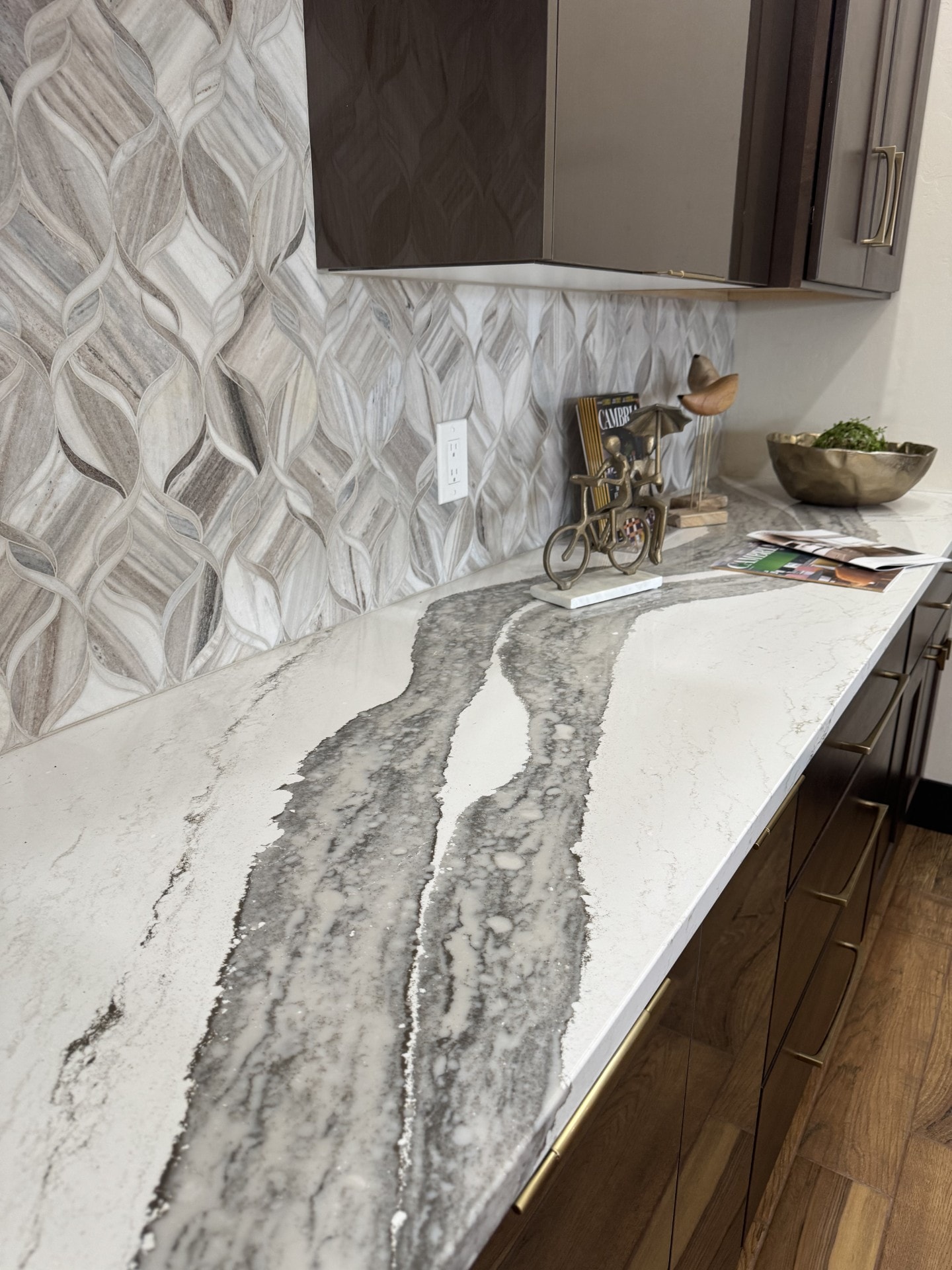Cambria quartz island countertop